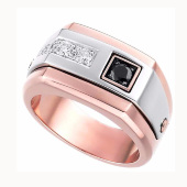 Кольцо мужское из золота Zancan EA 177
