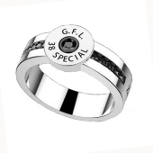 Кольцо мужское из серебра  Zancan EXA 076