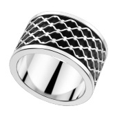 Кольцо мужское  из серебра  Zancan EXA 099