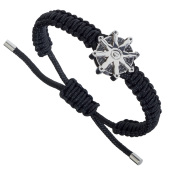 Браслет мужской из кевлара и стали Rosso Amante UBR 372 GR
