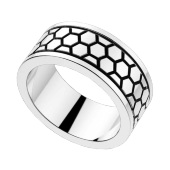 Кольцо мужское  из серебра  Zancan EXA 090
