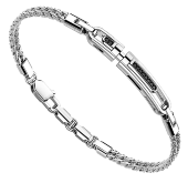 Браслет мужской из серебра Zancan EXB 609 B