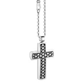 Колье крест из серебра  Zancan EXC 461