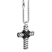Колье крест из серебра  Zancan EXC 464